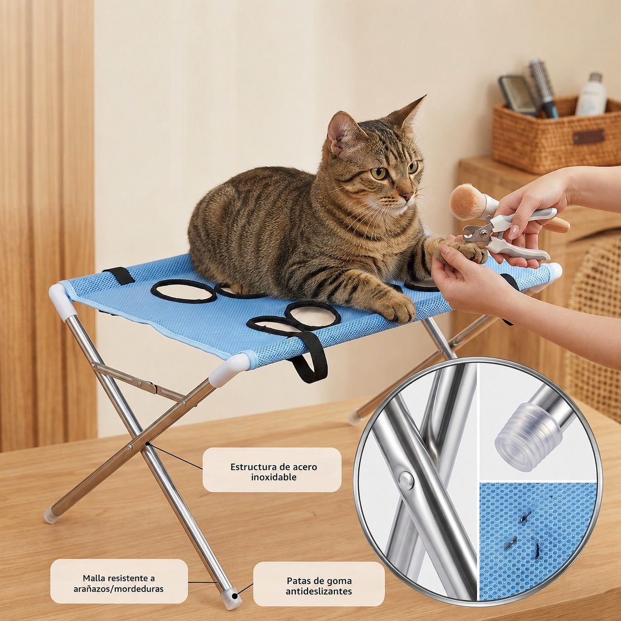 PawSpa™ - Hamaca de Aseo para Gatos